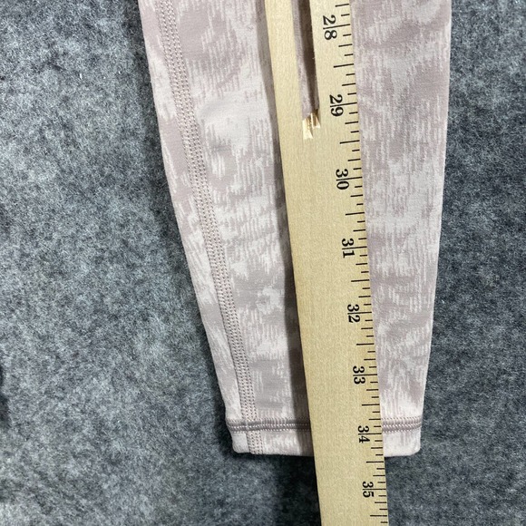 Athleta Legging XS Pink Elastion Textured Tight Abstract Print High Rise Workout - Picture 13 of 14